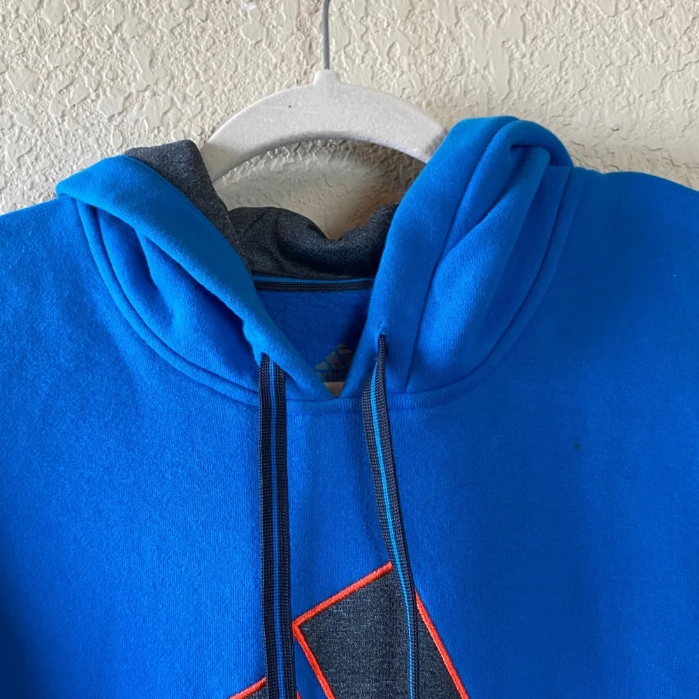 Adidas Essentials Turquoise Hooded Sweatshirt Size Large